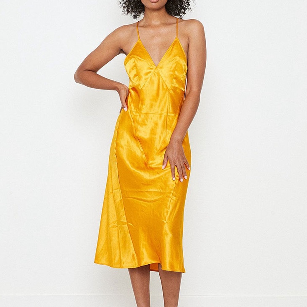 We Are HAH Satin Slip Dress
